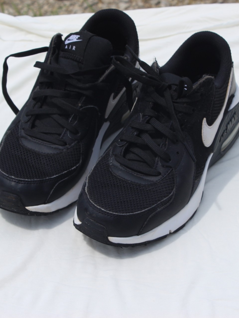 Nike Black Athletic Sneakers - Black with Red Accent